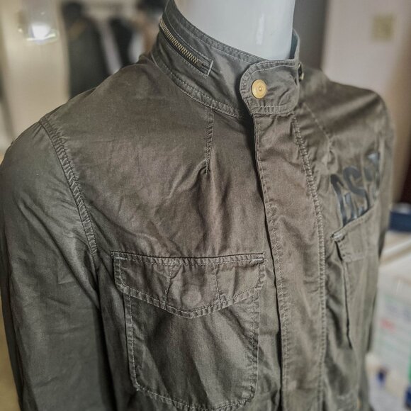 G-STAR brand light men's jacket/overshirt Military style Used gently - Picture 4 of 14